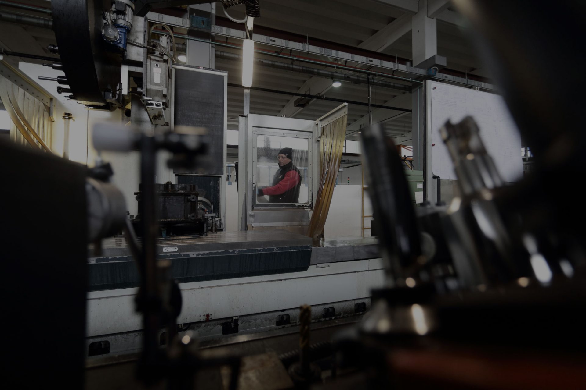 Vista di un macchinario di produzione